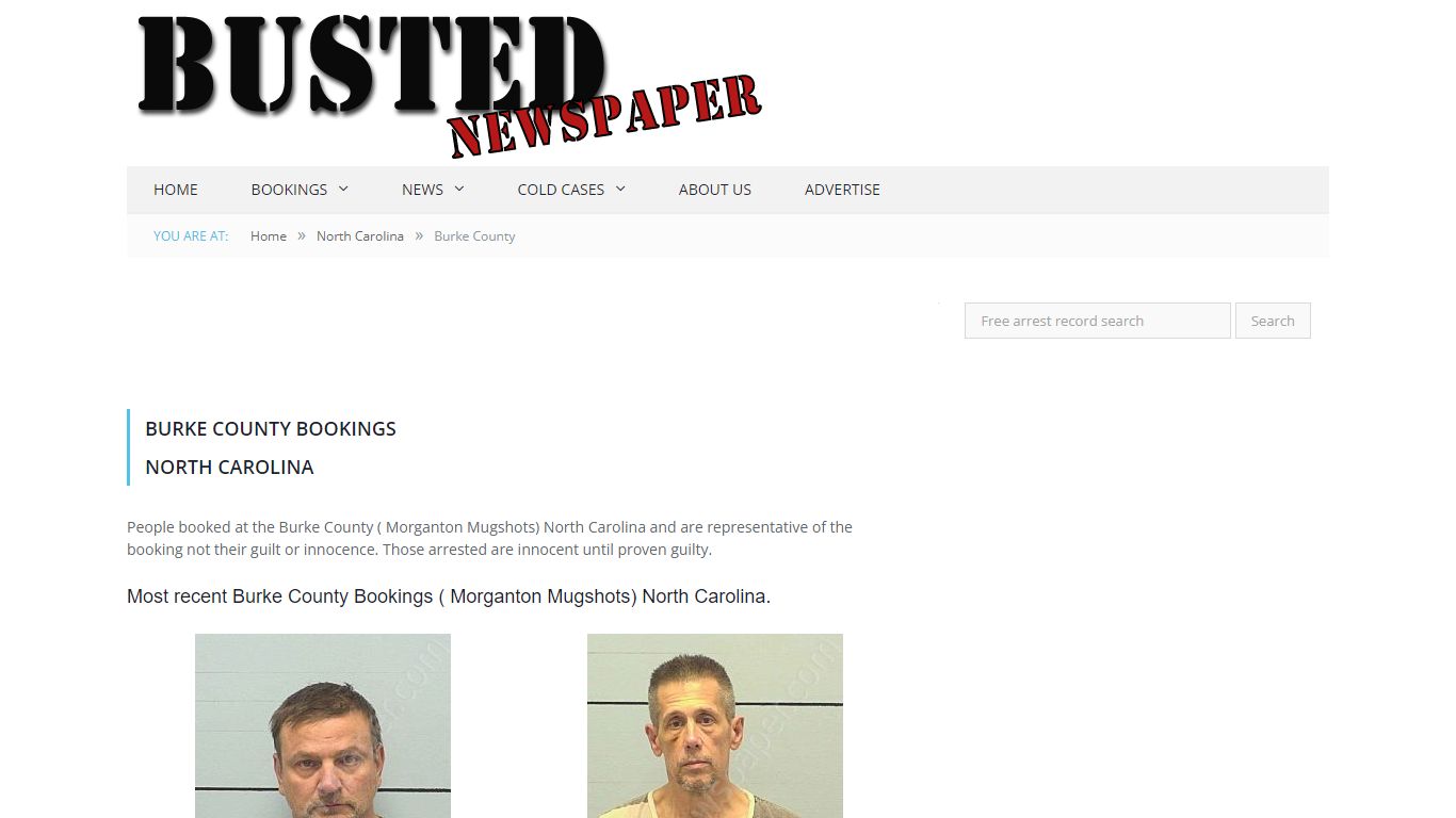 Burke County, NC ( Morganton NC ) Mugshots - BUSTEDNEWSPAPER.COM